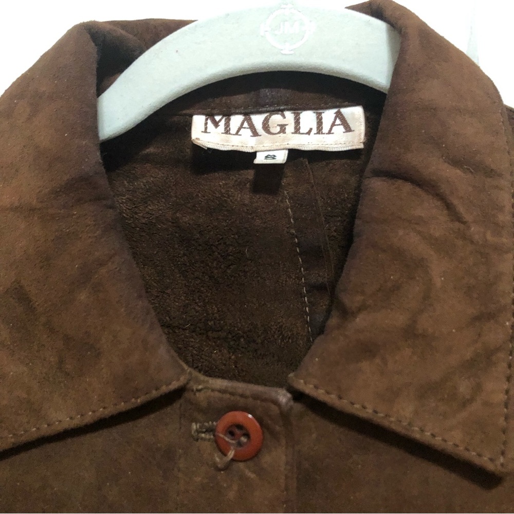 Maglia Brown Suede Blouse